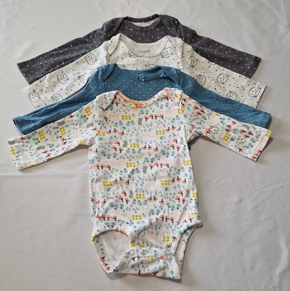 4 Piece Onesie Set